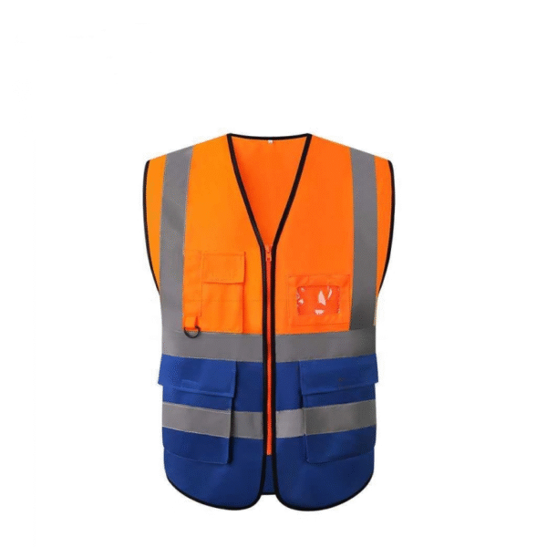 Dual Color Safety Vest with Pockets